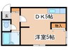 エンドレス三井南６条 1DKの間取り