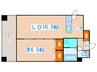 ラフレ28 1LDKの間取り