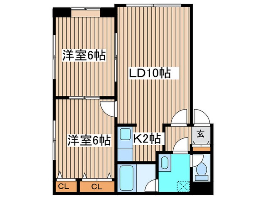 間取図 ベルシャスⅠ