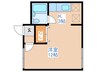 アサヒコ－トハウス 1Rの間取り