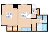 マイル－ム澄川 1DKの間取り