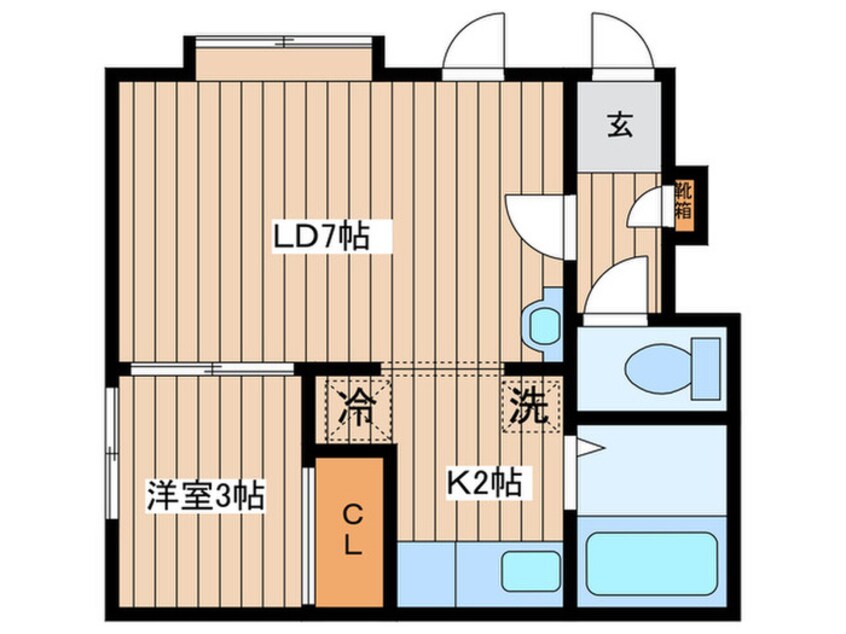 間取図 ＯＮＥＰＥＮＥＥ水車町