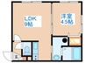 ルグラン宮の沢 1LDKの間取り
