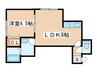ノ－トル南６条 1LDKの間取り