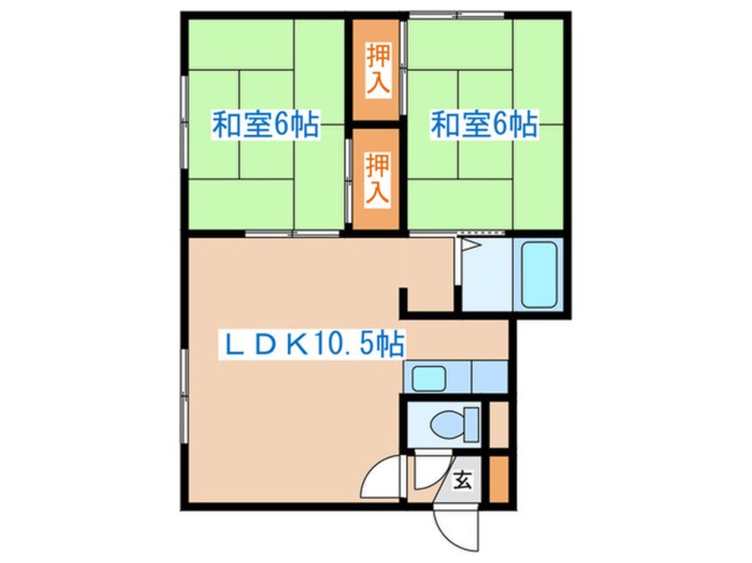 間取図 中村ﾏﾝｼｮﾝ