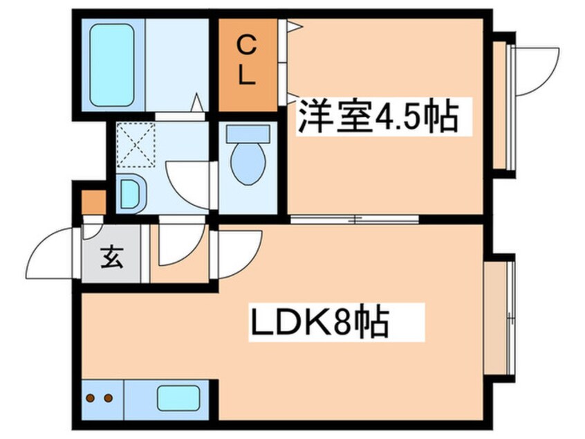 間取図 ベストハウス月寒