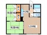 コ－ポサンシャイン 2LDKの間取り