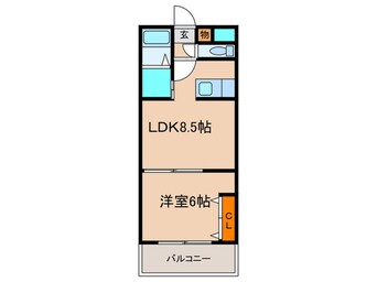 間取図 サザンクロス３１３