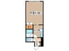 シティノ－スワン 1Kの間取り