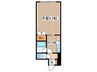 シティノ－スワン 1Kの間取り
