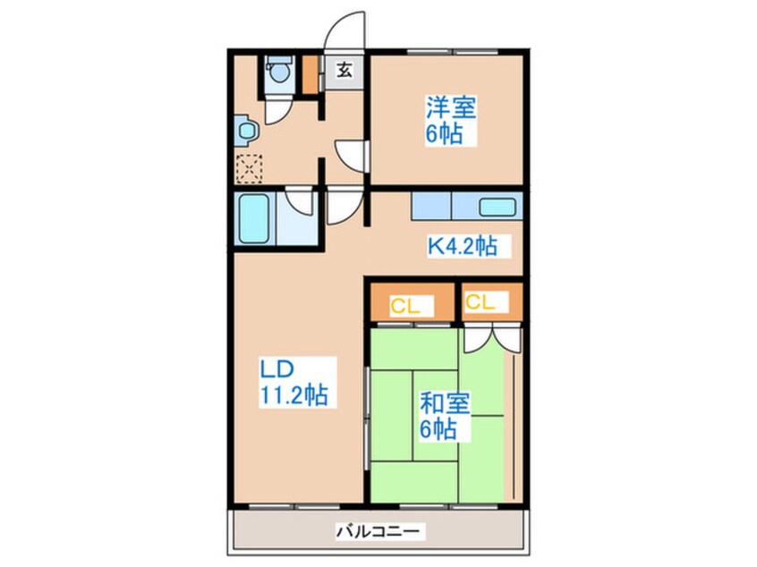 間取図 シェーンパレスⅡ