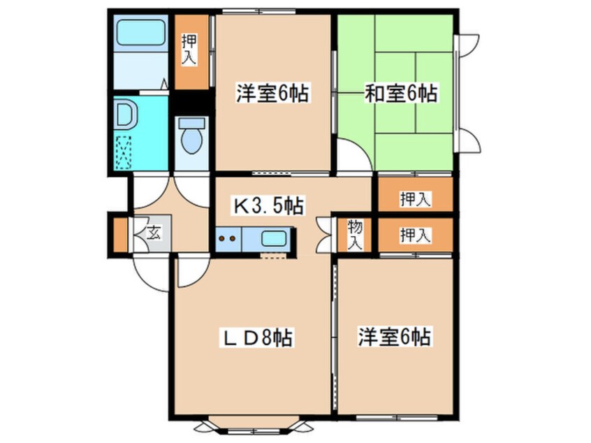 間取図 リベラル１５