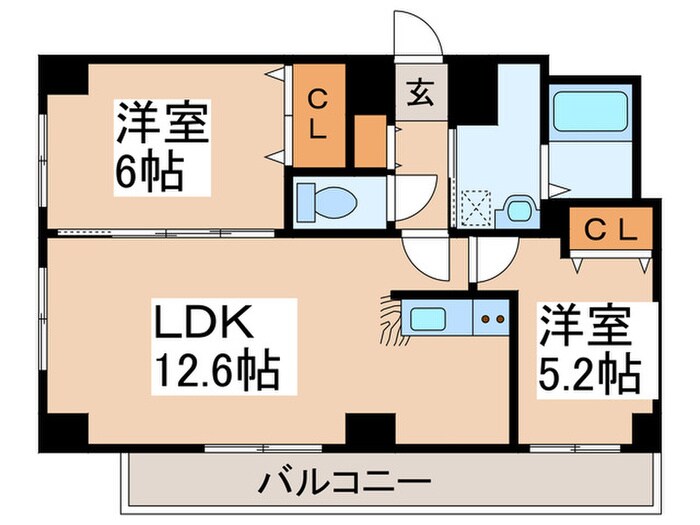 間取り図 Ｄｏｌｃｅ山鼻