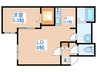 ＬＡ　Ｂｅｌｌａ二十四軒 1LDKの間取り
