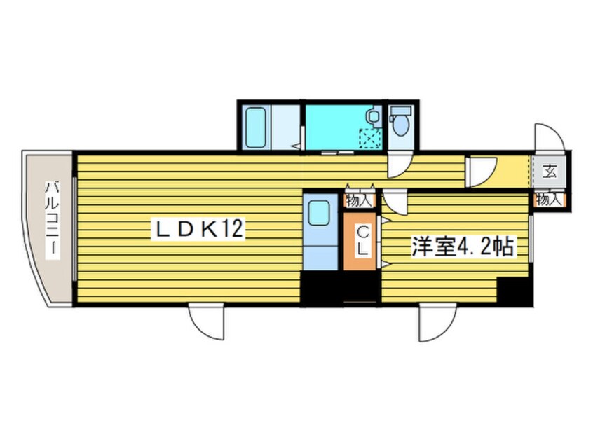 間取図 ＶＡＮＧＵＡＲＤ　ＱＵＡＬＩＡ