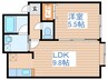 ガーデンズリビオ 1LDKの間取り