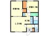 山田マンション 2LDKの間取り