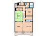 シティマンション五十嵐 3LDKの間取り