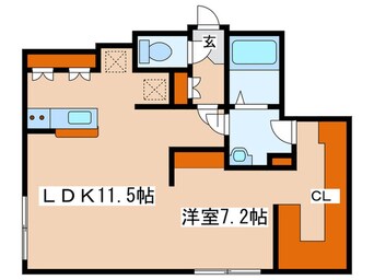 間取図 レブニーズ　ザ・レジデンスN21