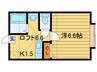 ウィスダム月寒中央 1Kの間取り