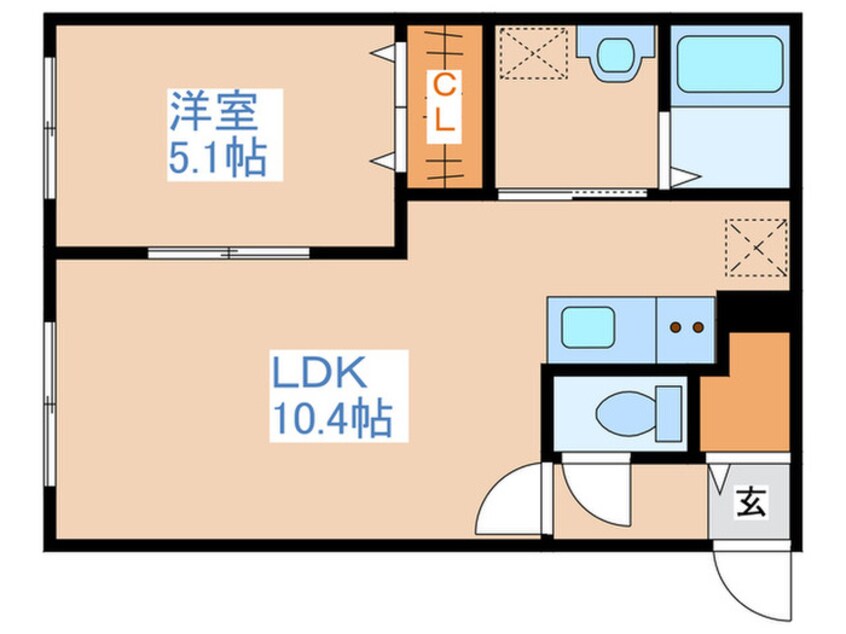 間取図 グランメール豊平3・4