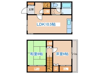 間取図 コ－ポつばき(5号－8号)