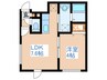 トルペ平岸 1LDKの間取り