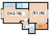 メゾンドトワル 1DKの間取り