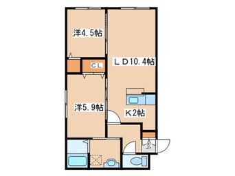 間取図 エクセレントハウス菊水