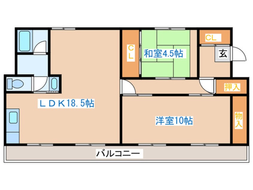 間取図 ニヤクコーポ