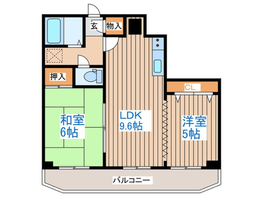 間取図 ハイツ南３条