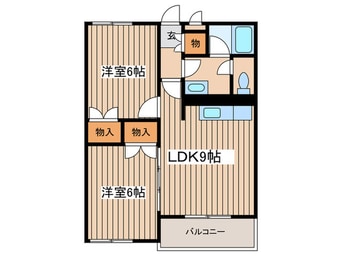 間取図 ＭＳ双羅