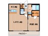 インクローバー元町 1LDKの間取り