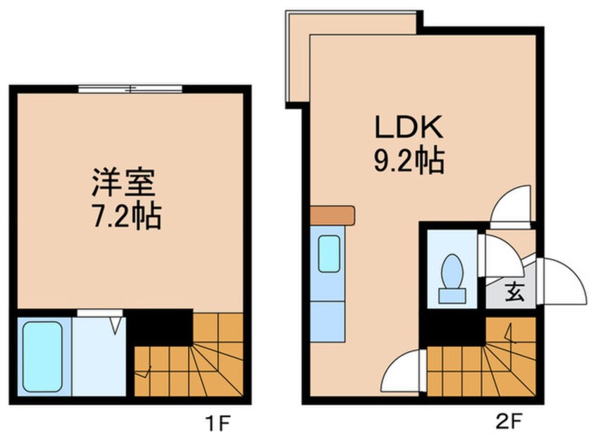 間取図 エスコ－ト美園中央