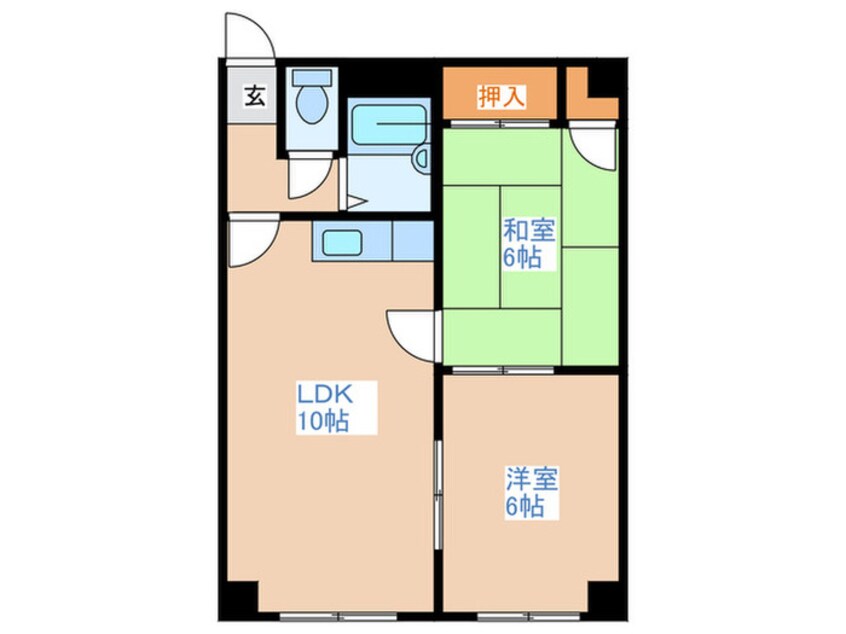 間取図 レジデンス岡田Ａ