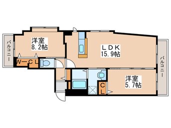 間取図 ノルドテゾーロ山鼻