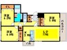 ヴァンヴェ－ル円山 3LDKの間取り