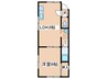 シャトーホワイト 1LDKの間取り