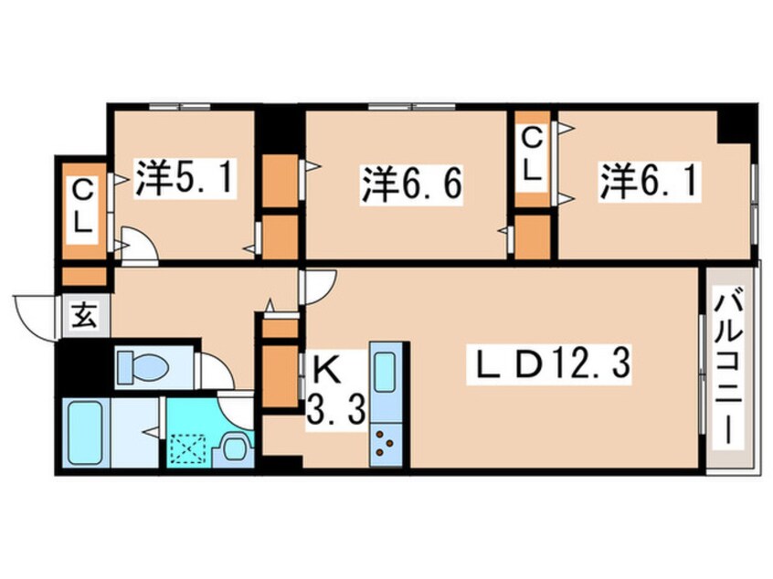 間取図 MODENA近代美術館