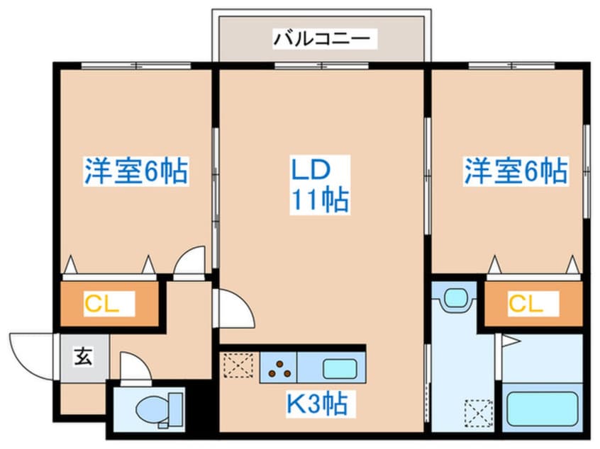 間取図 999スリーナイン発寒ANIVERSARIO