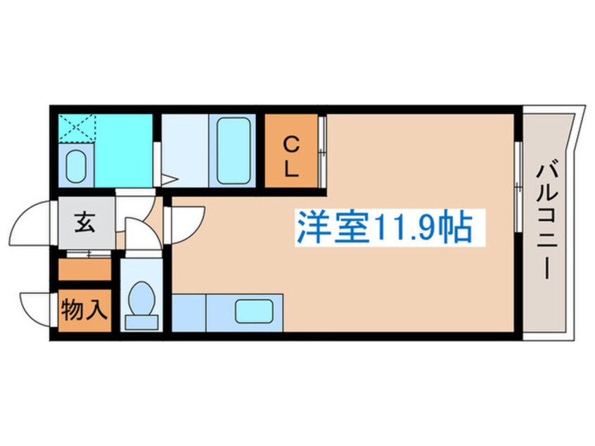 間取図 関ハイツ１－１