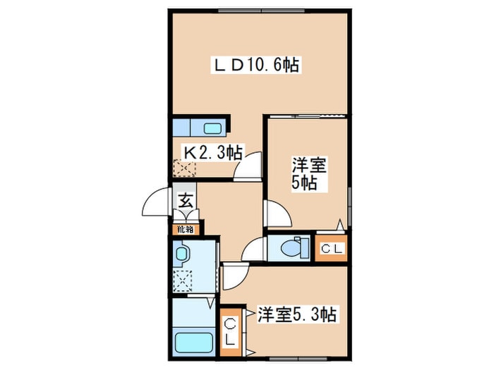間取り図 リバ－サウス平岸