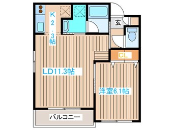 間取図 ＶＩＬＬＡ　ＭＵＴＳＵＭＩ・Ⅲ
