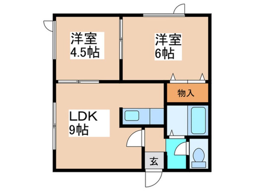 間取図 サンヒルズ５０