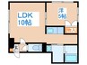 NorthCountryせせらぎ 1LDKの間取り