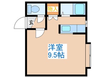 間取図 ｸﾙｰｽﾞﾊｳｽ琴似