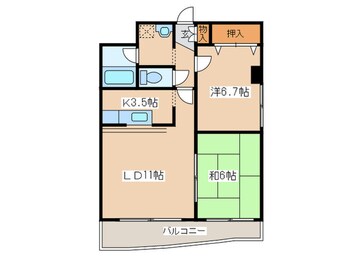 間取図 藤井ビル菊水Ⅱ