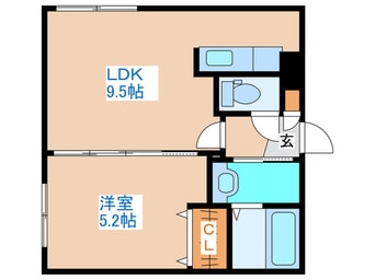 間取図 Ｂｅｎｄｉｃｉｏｎ南郷通