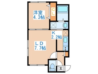 間取図 プライムコート西町