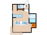 グランシュ－ルＡ 1Rの間取り
